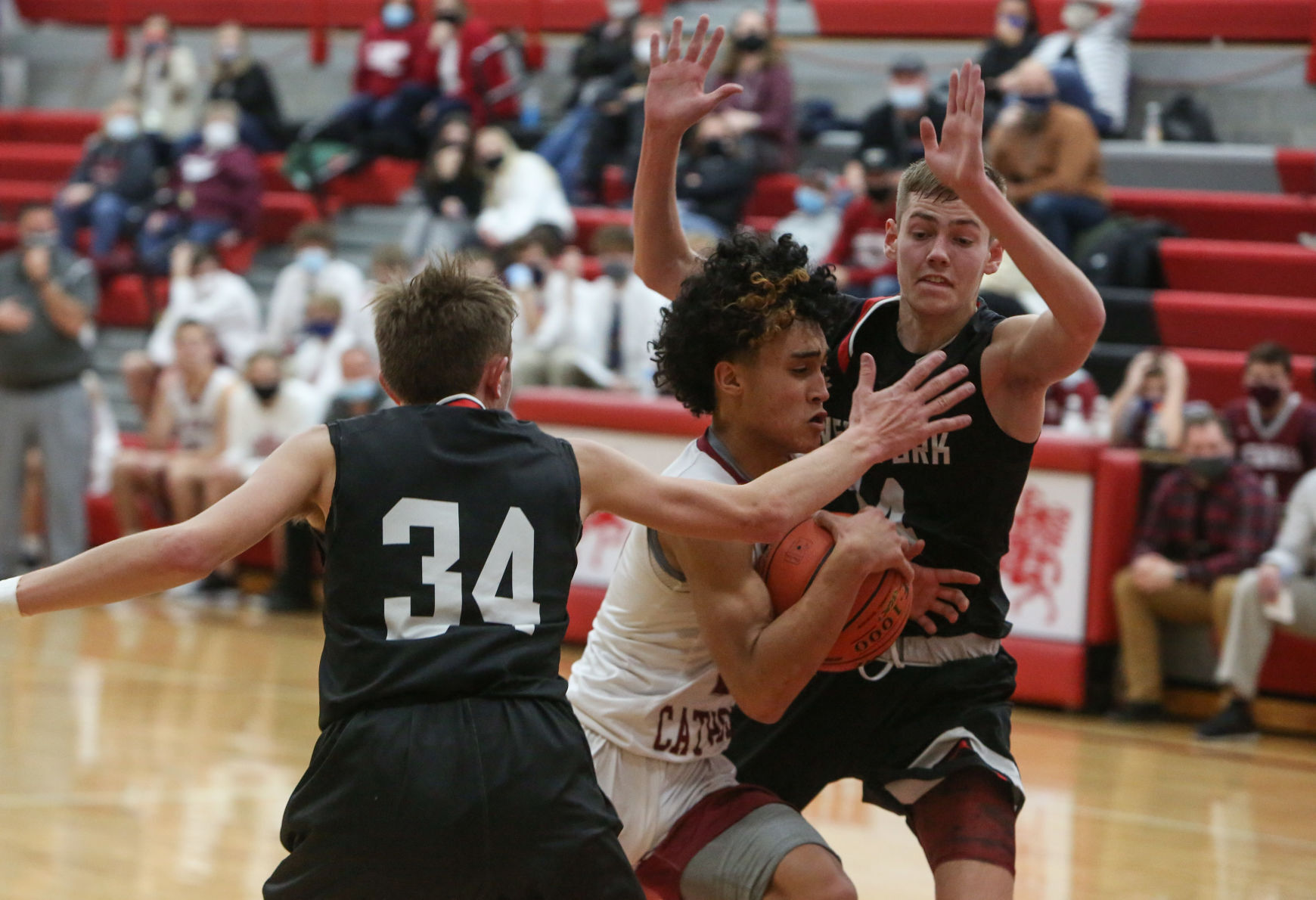 Newman Catholic boys basketball vs West Fork - Jennings